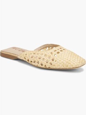 NEW Sam Edelman Nola Woven Mule in Bleached Beechwood